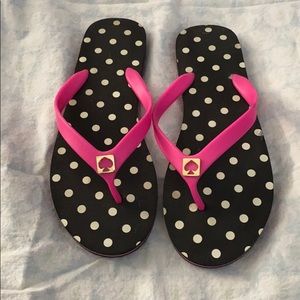 Kate Spade Polka Dot Flip Flops